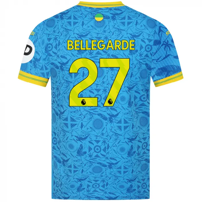 Wolverhampton Wanderers Shirt Store | 2025-26 Wolves Pro Third Shirt – Adult BELLEGARDE 27 Collection Wolverhampton Wanderers Official Gear